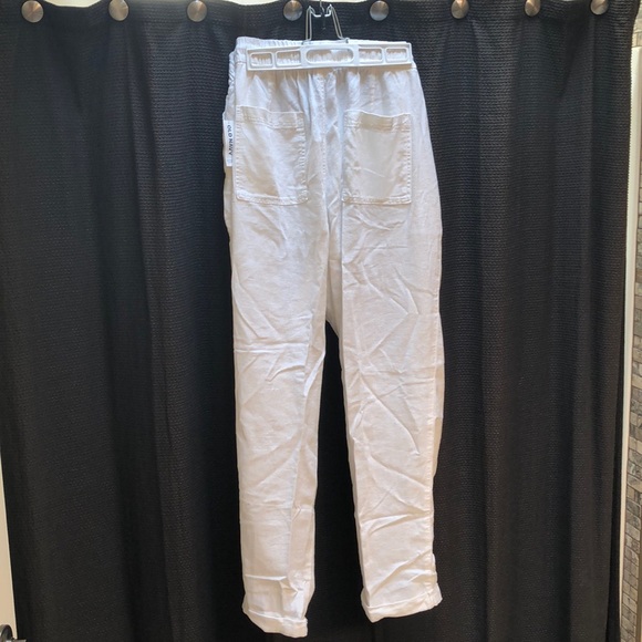 Comfy White Utility Pants - NEW - Picture 4 of 6